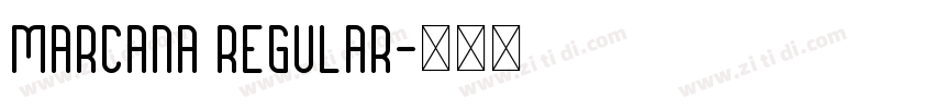 Marcana Regular字体转换